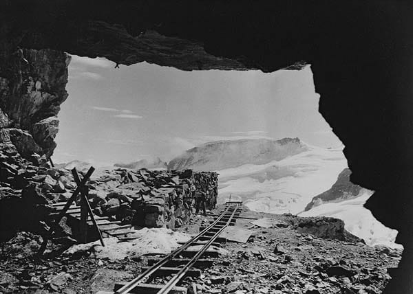 Jungfrau construcción de vias 1922