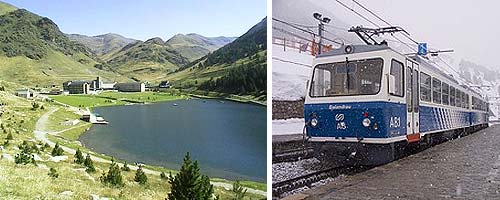 El Vall de Nuria en tren cremallera El Vall de Nuria en tren cremallera