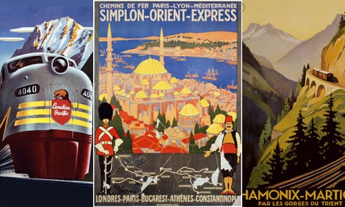 Carteles antiguos de trenes Carteles antiguos de trenes