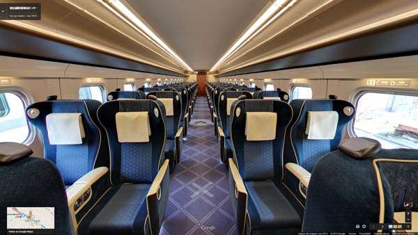 Shinkansen interior primera clase