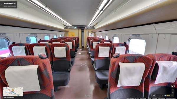 Shinkansen interior segunda clase