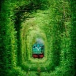 El túnel del Amor, en Ucrania