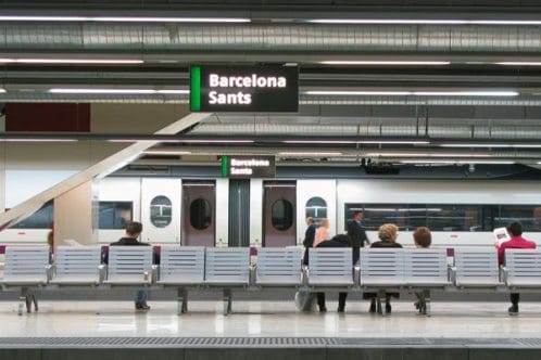 La estación de Sants en Barcelona