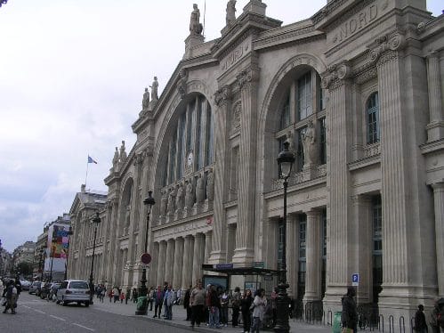 La estación Gare du Nord, del Norte, en París La estación Gare du Nord, del Norte, en París