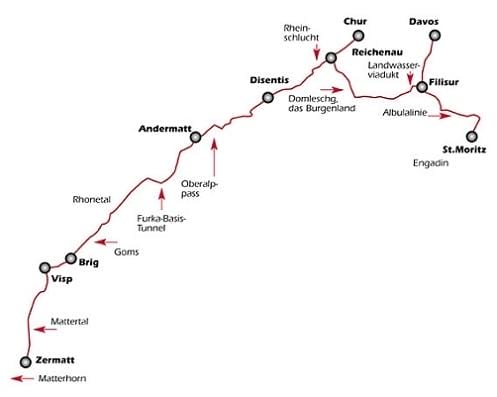 ruta del Glaciar Express