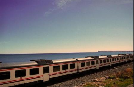 tren a la playa
